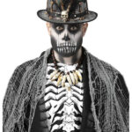 Witch Doctor Distressed Black Top Hat