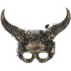 Deluxe Gold Horned Masquerade Mask
