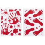 Bloody Floor & Window Stickers, 1 Sheet