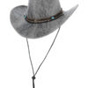 Grey Western Distressed Cowboy Hat