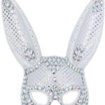 Fever Silver Jewel Bunny Mask