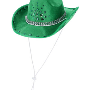Green Rhinestone Cowboy Hat