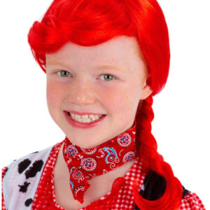 Cowgirl Plait Wig, Red