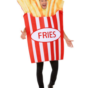 French Fries Costume, Red & White