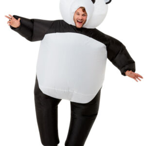 Inflatable Giant Panda Costume, Black & White
