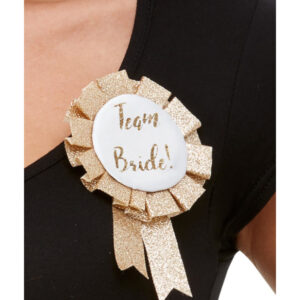 Team Bride Rosette, Rose Gold