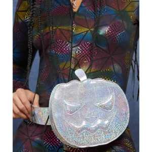 Fever Holographic Pumpkin Bum Bag, Silver