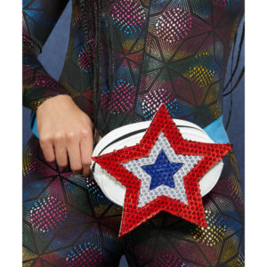 Fever Americana Sequin Star Bum Bag, Blue