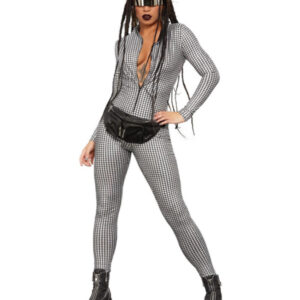 Fever Miss Whiplash Disco Holographic Costume