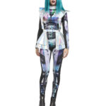 Metallic Space Alien Costume, Multi