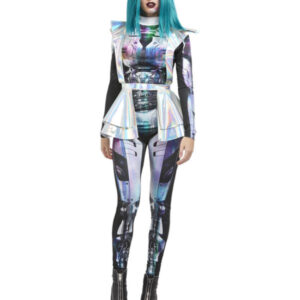 Metallic Space Alien Costume, Multi