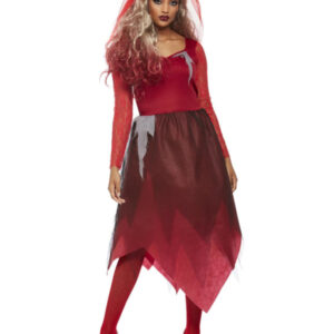 Grave Yard Bride Costume, Red