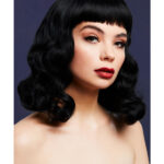 Fever Bettie Wig with Short Fringe, Black