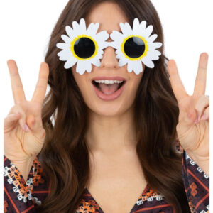 Daisy Hippie Specs, White