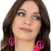 Neon Pink CND Earrings
