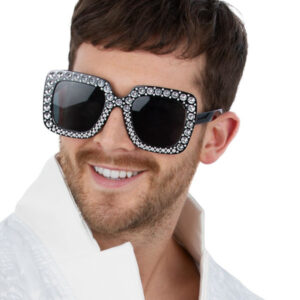 Disco Jewelled Specs, Black