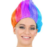 90s Troll Wig, Rainbow