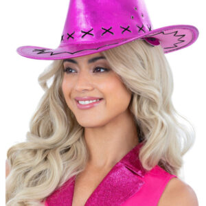Metallic Pink Cowboy Hat