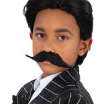 Boys Gothic Gangster Wig & Tash
