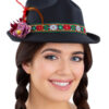Dirndl Trenker Hat, with Feathers & Flowers