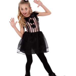 Dark Vintage Clown Costume, Girls
