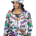 90s Hip Hop Graffiti Jacket