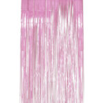 Holographic Foil Curtain Backdrop, Pink