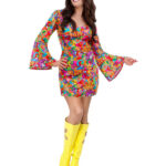 60s Rainbow Peace Hippie Costume