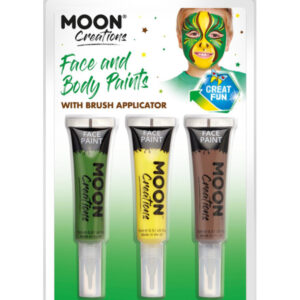 Moon Creations Face & Body Paints and Brush,