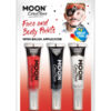 Moon Creations Face & Body Paints and Brush,
