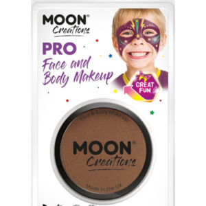 Moon Creations Pro Face Paint Cake Pot, Mid Brown