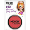 Moon Creations Pro Face Paint Cake Pot, Bright Red