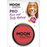 Moon Creations Pro Face Paint Cake Pot, Bright Red