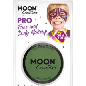 Moon Creations Pro Face Paint Cake Pot,Grass Green