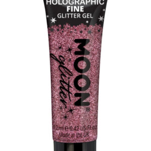 Moon Glitter Holographic Fine Glitter Gel, Pink