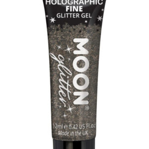 Moon Glitter Holographic Fine Glitter Gel, Black
