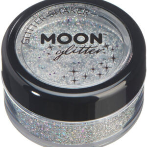 Moon Glitter Holographic Glitter Shakers, Silver