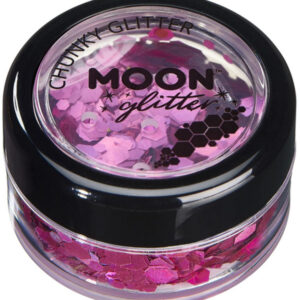 Moon Glitter Holographic Chunky Glitter, Pink
