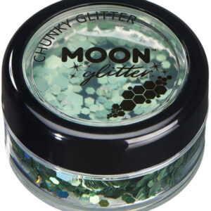 Moon Glitter Holographic Chunky Glitter, Green