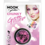 Moon Glitter Holographic Chunky Glitter, Pink