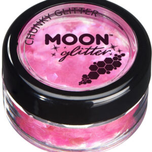 Moon Glitter Iridescent Chunky Glitter, Pink