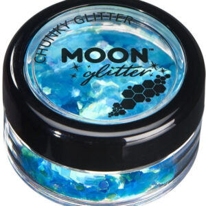Moon Glitter Iridescent Chunky Glitter, Blue