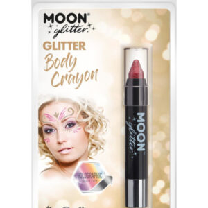 Moon Glitter Holographic Body Crayons, Red