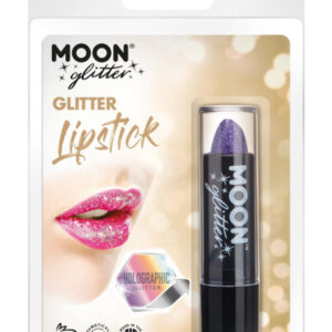 Moon Glitter Holographic Glitter Lipstick, Purple