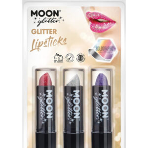 Moon Glitter Holographic Glitter Lipstick,