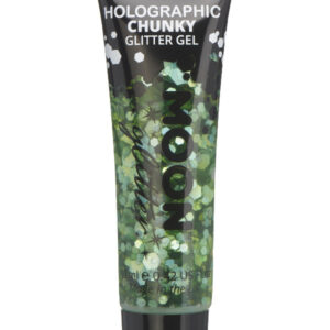 Moon Glitter Holographic Chunky Glitter Gel,Green