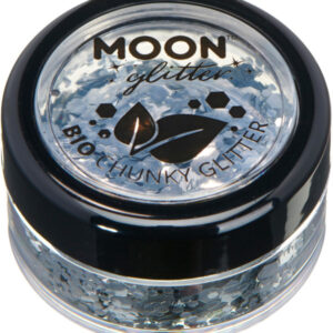 Moon Glitter Bio Chunky Glitter, Silver