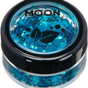 Moon Glitter Bio Chunky Glitter, Blue