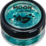 Moon Glitter Bio Chunky Glitter, Turquoise