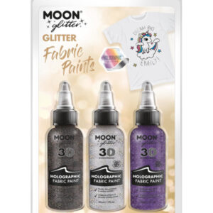 Moon Glitter Holographic Glitter Fabric Paint,